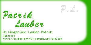 patrik lauber business card